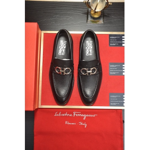Ferragamo Leather Shoes For Men #859555 $82.00 USD, Wholesale Replica Salvatore Ferragamo Leather Shoes