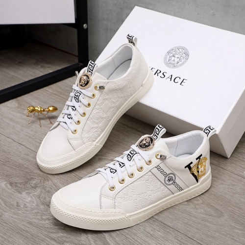 Replica Versace Casual Shoes For Men #859565 $80.00 USD for Wholesale