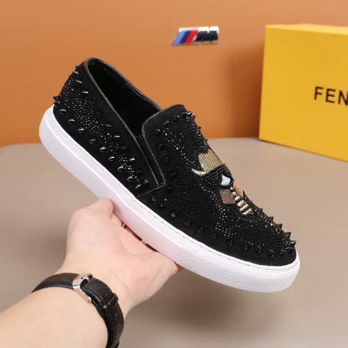 Replica Fendi Casual Shoes For Men #859586 $92.00 USD for Wholesale