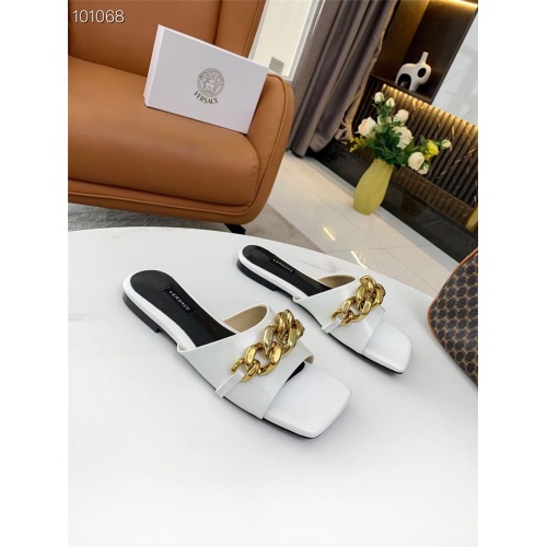 Replica Versace Slippers For Women #860112 $68.00 USD for Wholesale