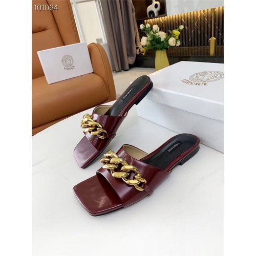 Replica Versace Slippers For Women #860113 $68.00 USD for Wholesale