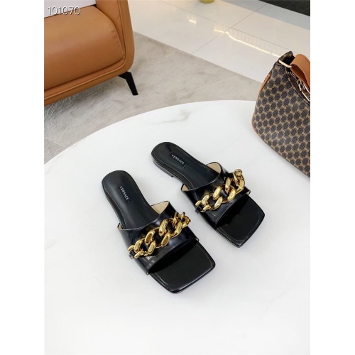 Replica Versace Slippers For Women #860115 $68.00 USD for Wholesale