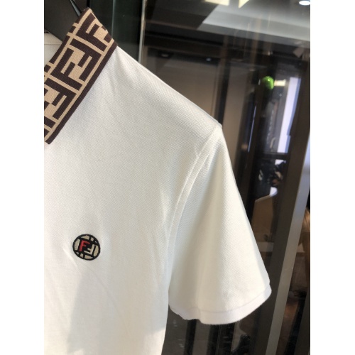 Replica Fendi T-Shirts Short Sleeved For Men #860258 $40.00 USD for Wholesale