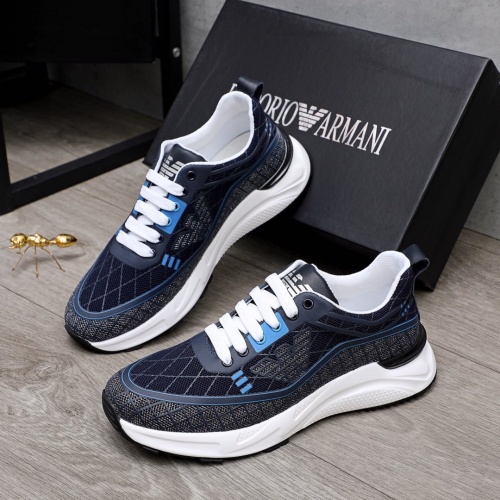 Armani Casual Shoes For Men #860319 $76.00 USD, Wholesale Replica Armani Casual Shoes