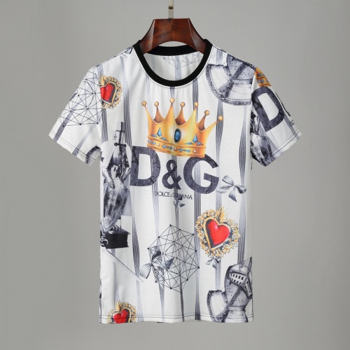 Replica Dolce & Gabbana D&G Tracksuits Short Sleeved For Men #860797 $43.00 USD for Wholesale