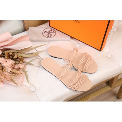 Replica Hermes Slippers For Women #860821 $38.00 USD for Wholesale