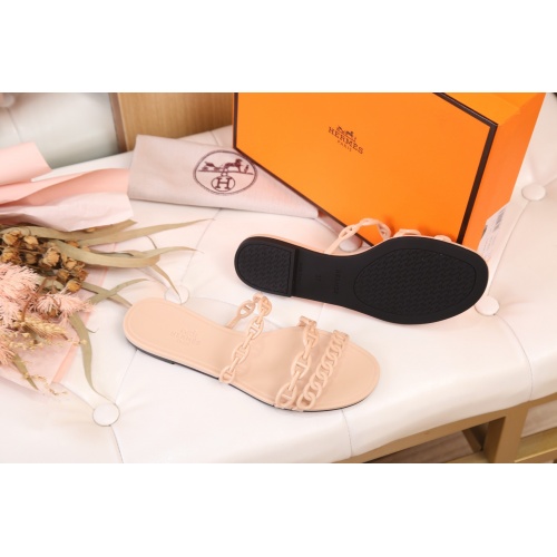 Replica Hermes Slippers For Women #860821 $38.00 USD for Wholesale