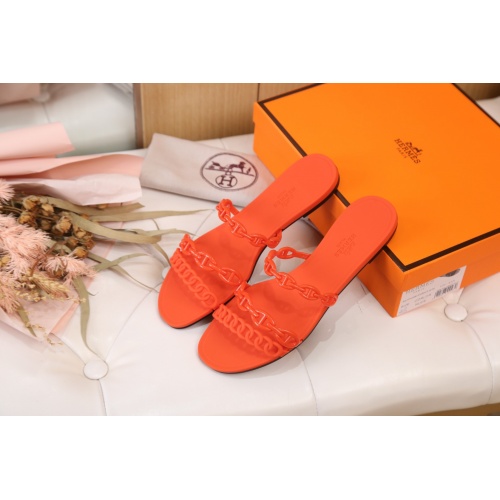 Replica Hermes Slippers For Women #860822 $38.00 USD for Wholesale