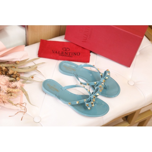 Replica Valentino Slippers For Women #860838 $41.00 USD for Wholesale