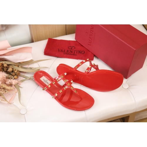 Replica Valentino Slippers For Women #860845 $41.00 USD for Wholesale