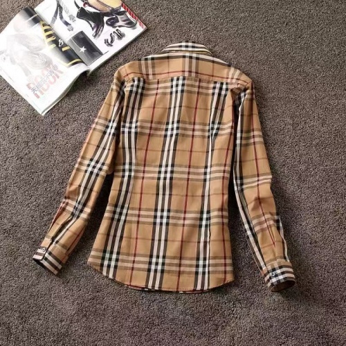 Replica Burberry Shirts Long Sleeved For Women #861174 $38.00 USD for Wholesale