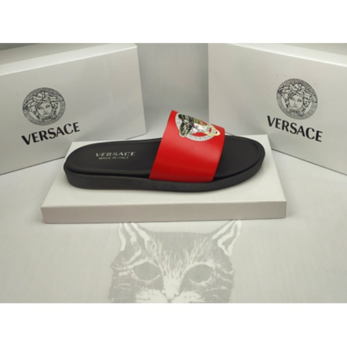 Replica Versace Slippers For Men #861276 $40.00 USD for Wholesale