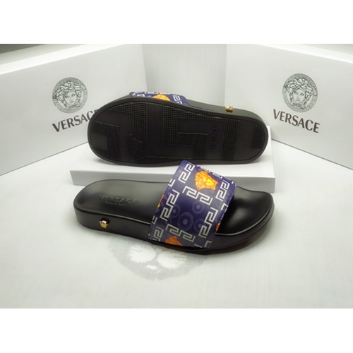 Replica Versace Slippers For Men #861290 $40.00 USD for Wholesale
