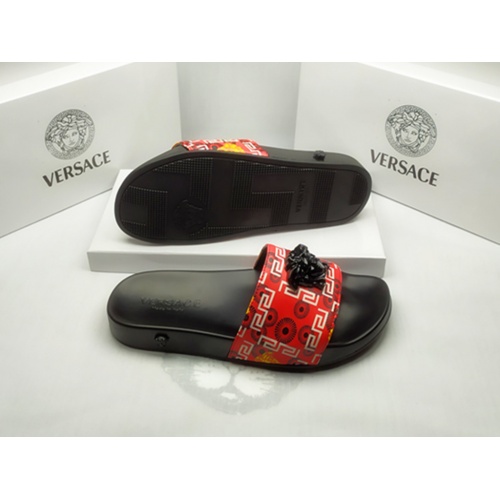 Replica Versace Slippers For Men #861298 $40.00 USD for Wholesale