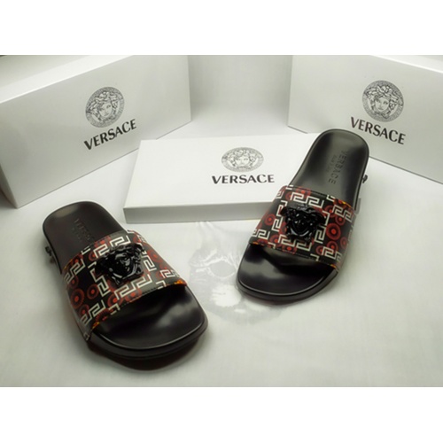 Replica Versace Slippers For Men #861304 $40.00 USD for Wholesale