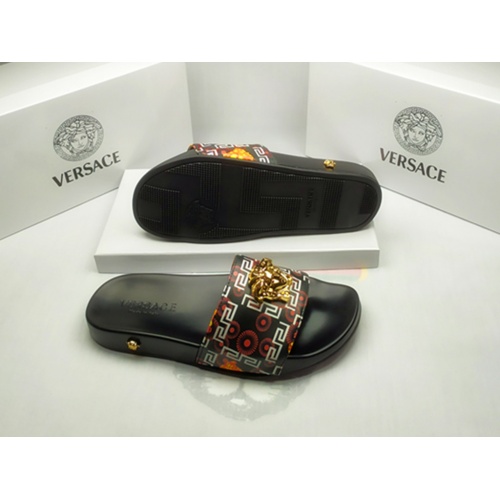 Replica Versace Slippers For Men #861313 $40.00 USD for Wholesale