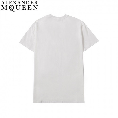 Replica Alexander McQueen T-shirts Short Sleeved For Men #861363 $27.00 USD for Wholesale