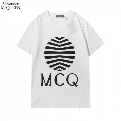 Alexander McQueen T-shirts Short Sleeved For Men #861375 $25.00 USD, Wholesale Replica Alexander McQueen T-shirts