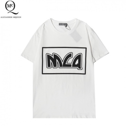 Alexander McQueen T-shirts Short Sleeved For Men #861377 $25.00 USD, Wholesale Replica Alexander McQueen T-shirts
