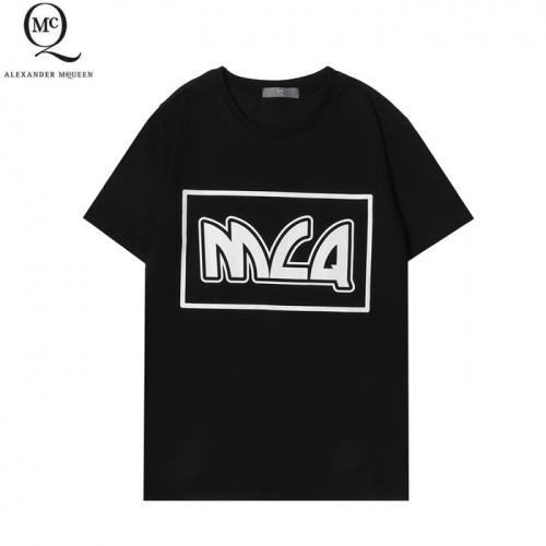 Alexander McQueen T-shirts Short Sleeved For Men #861378 $25.00 USD, Wholesale Replica Alexander McQueen T-shirts