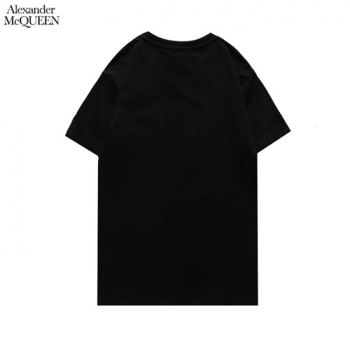 Replica Alexander McQueen T-shirts Short Sleeved For Men #861383 $25.00 USD for Wholesale