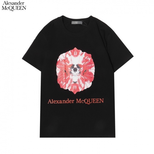 Alexander McQueen T-shirts Short Sleeved For Men #861394 $27.00 USD, Wholesale Replica Alexander McQueen T-shirts