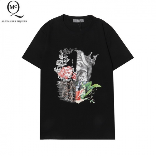 Alexander McQueen T-shirts Short Sleeved For Men #861398 $27.00 USD, Wholesale Replica Alexander McQueen T-shirts