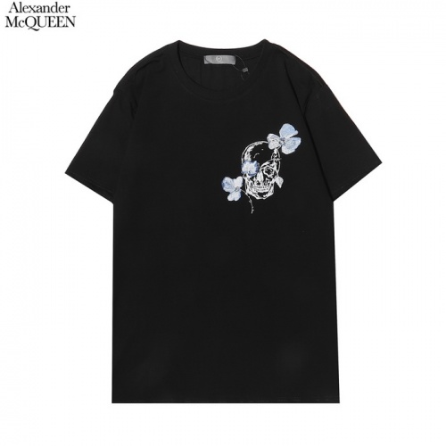 Alexander McQueen T-shirts Short Sleeved For Men #861403 $25.00 USD, Wholesale Replica Alexander McQueen T-shirts