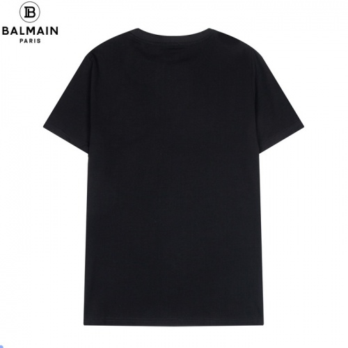 Replica Balmain T-Shirts Short Sleeved For Men #861443 $25.00 USD for Wholesale