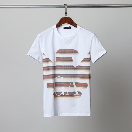 Armani T-Shirts Short Sleeved For Men #861459 $27.00 USD, Wholesale Replica Armani T-Shirts