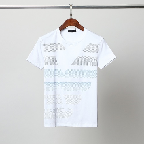 Armani T-Shirts Short Sleeved For Men #861463 $27.00 USD, Wholesale Replica Armani T-Shirts