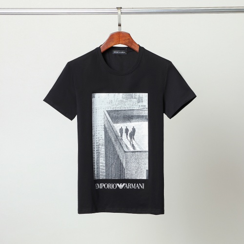 Armani T-Shirts Short Sleeved For Men #861465 $27.00 USD, Wholesale Replica Armani T-Shirts