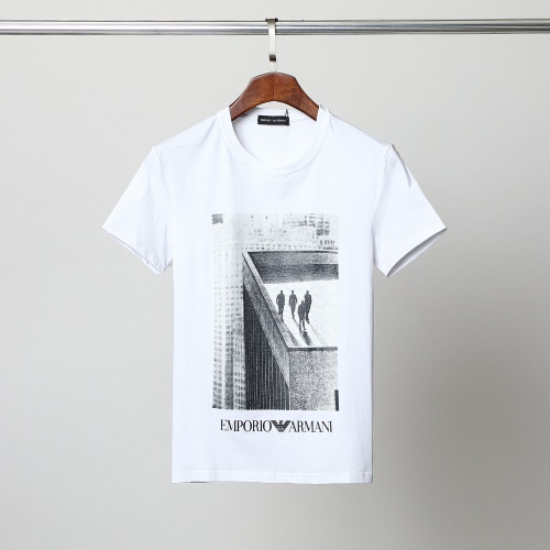 Armani T-Shirts Short Sleeved For Men #861466 $27.00 USD, Wholesale Replica Armani T-Shirts