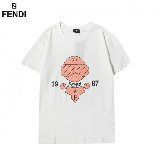 Fendi T-Shirts Short Sleeved For Men #861524 $25.00 USD, Wholesale Replica Fendi T-Shirts