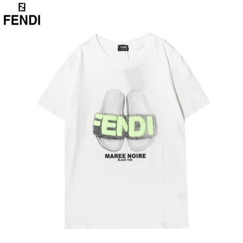 Fendi T-Shirts Short Sleeved For Men #861526 $27.00 USD, Wholesale Replica Fendi T-Shirts