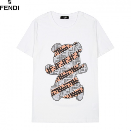Fendi T-Shirts Short Sleeved For Men #861528 $29.00 USD, Wholesale Replica Fendi T-Shirts
