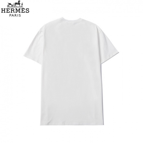 Replica Hermes T-Shirts Short Sleeved For Men #862137 $27.00 USD for Wholesale