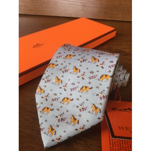 Replica Hermes Necktie For Men #862140 $38.00 USD for Wholesale