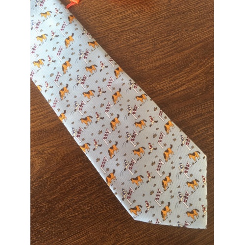Replica Hermes Necktie For Men #862140 $38.00 USD for Wholesale