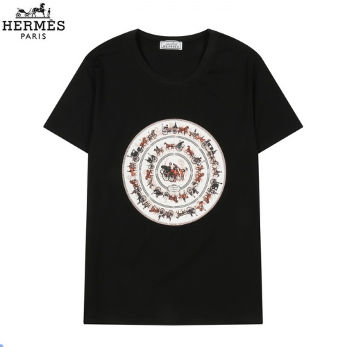 Hermes T-Shirts Short Sleeved For Men #862147 $27.00 USD, Wholesale Replica Hermes T-Shirts