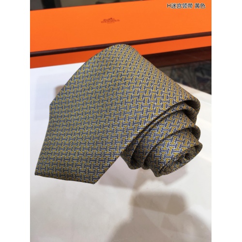 Replica Hermes Necktie For Men #862161 $60.00 USD for Wholesale