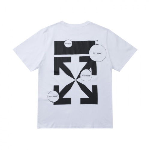 Off-White T-Shirts Short Sleeved For Men #862369 $27.00 USD, Wholesale Replica Off-White T-Shirts