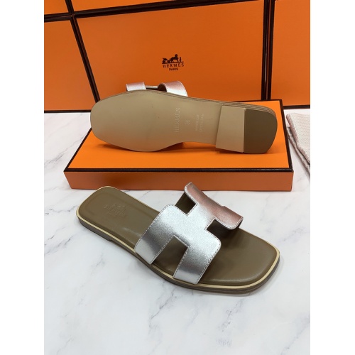 Replica Hermes Slippers For Women #862373 $56.00 USD for Wholesale