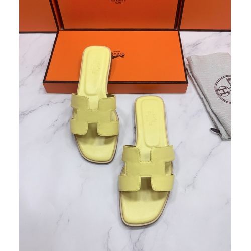 Replica Hermes Slippers For Women #862376 $56.00 USD for Wholesale