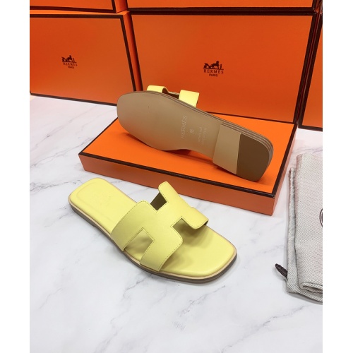 Replica Hermes Slippers For Women #862376 $56.00 USD for Wholesale