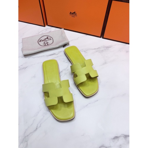 Replica Hermes Slippers For Women #862377 $56.00 USD for Wholesale