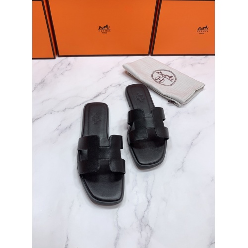 Replica Hermes Slippers For Women #862379 $56.00 USD for Wholesale
