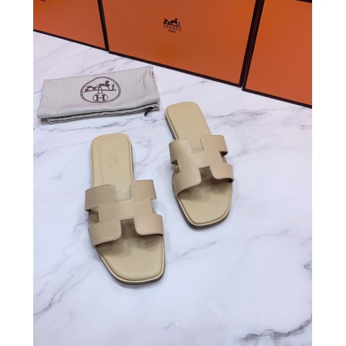 Replica Hermes Slippers For Women #862381 $56.00 USD for Wholesale