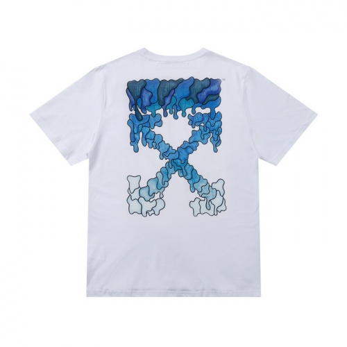 Off-White T-Shirts Short Sleeved For Men #862406 $27.00 USD, Wholesale Replica Off-White T-Shirts