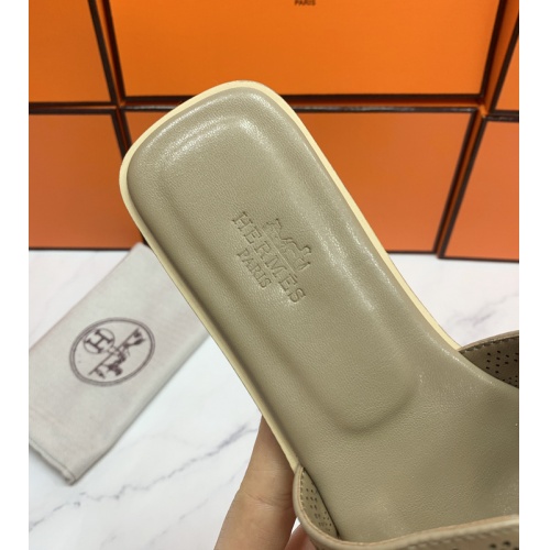 Replica Hermes Slippers For Women #862414 $56.00 USD for Wholesale